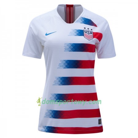 Koszulka Stany Zjednoczone Damska Domowe Koszulki Piłkarskie 2018 Krótki Rękaw